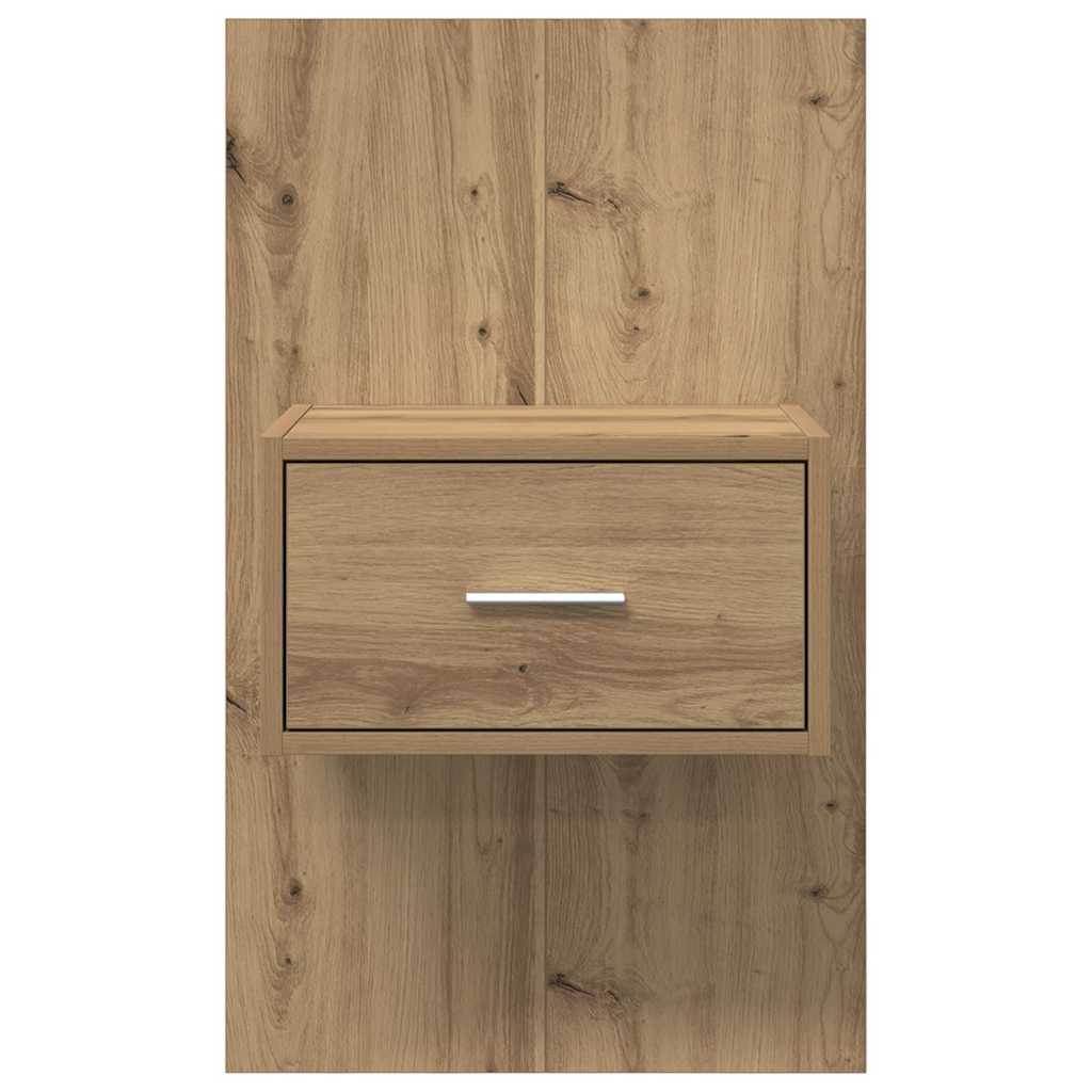 Bed Cabinet with Drawer 2 pcs Artisan oak 48.5 x 32.5 x 80 cm